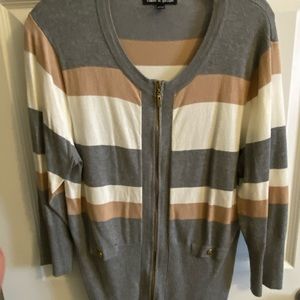 Cable & Gauge Ladies Zip Sweater